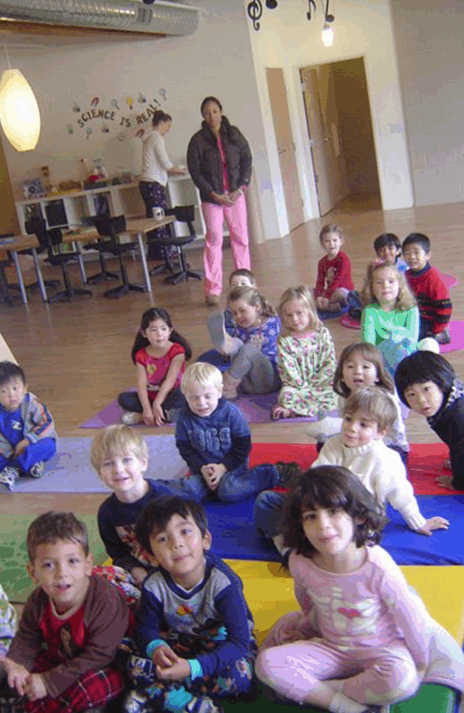 Children smiling in the room
